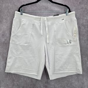 Dodo White Active Sports Jogging Cotton Pullon Pants‎ Shorts Plus 3XL